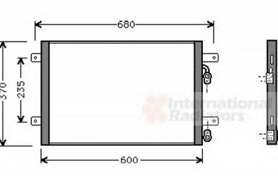 VAN WEZEL 58005153 -  Конденсатор, кондиционер